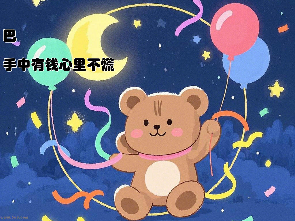 巴鞥戇手中有钱心里不慌